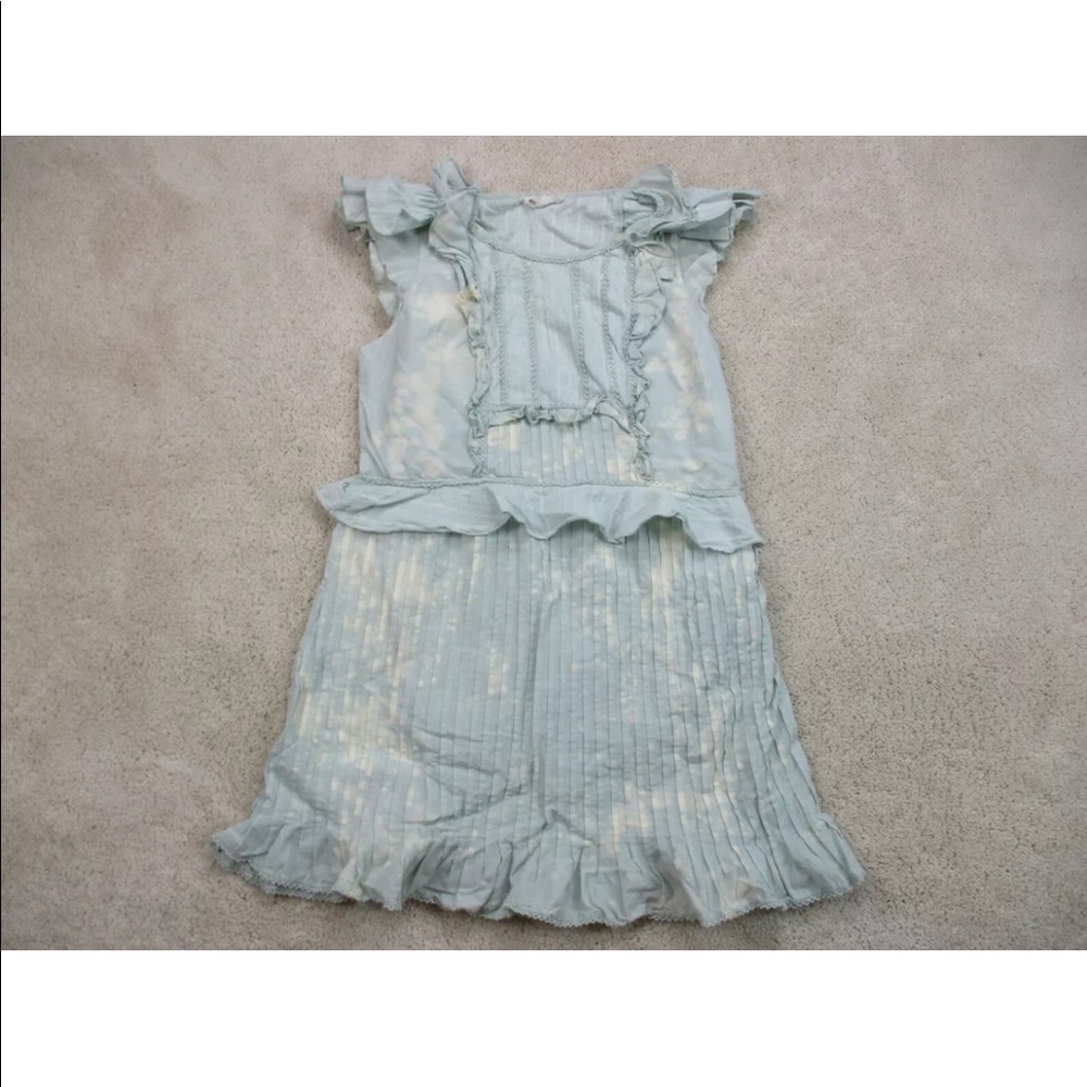 For Love & Lemons Dress Women Large Blue Sleeveless Prairie Casual Ladies